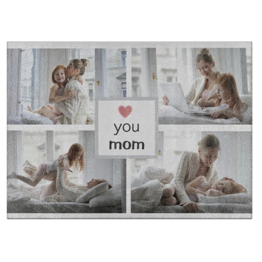 カッティングボーパーソナライズされたド – Mother's Day Gift カッティングボード (正面)