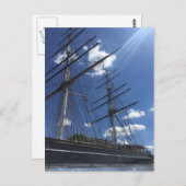 カッティング・サーク・ロンドンUK ボート写真ポストカード ポストカード (正面/裏面)