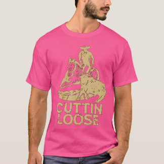 カッティンルーズ西馬乗馬カウボーイカット大好き Tシャツ