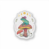 カッテジコア コアなゴブリンコア カエル 魔法使い きのこ シール (正面)