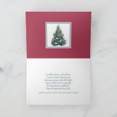 カットお洒落紙クリスマスカード カード (内部)