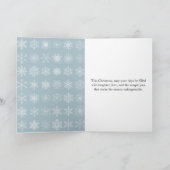 カットお洒落紙デザイン付きクリスマスカード カード (内部)