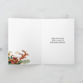 カットお洒落紙デザイン付きクリスマスカード カード (内部)