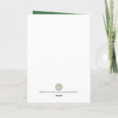 カットお洒落紙デザイン付きクリスマスカード サンキューカード (裏面)