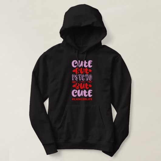 カットがサイコが可愛い#CANCERLIFE誕生日おもしろい パーカ (デザイン正面)