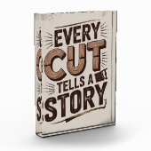 カットごとにストーリーを描素朴く – Woodwork Art フォトブロック (左)