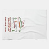 カットアウトシュガークッキーレシピクリスマス キッチンタオル (横)