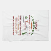 カットアウトシュガークッキーレシピ キッチンタオル (横)