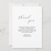 カットアウトモダンベビーフォト誕生 案内状 (裏面)