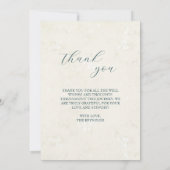 カットアウトモダンベビーフォト誕生 案内状 (裏面)