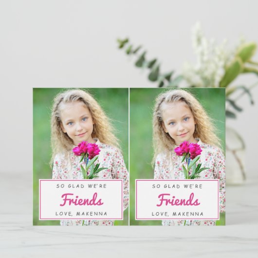 カットアパート写真教室のバレンタイン/ピンク シーズンカード (スタンド正面)