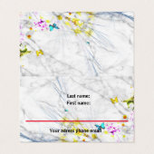 カットアンドクラシック折り畳み名刺 名刺 (外部フラット)