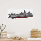 カットウェイイラストレーション ポスター (キッチン)