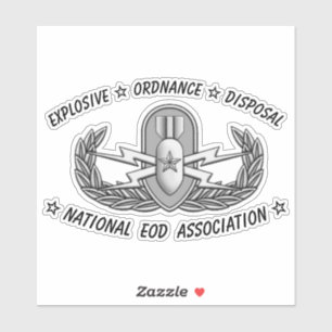 カットカスタムビニールステッカーシニアEODバッジ シール