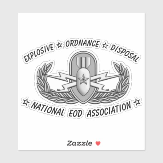 カットカスタムビニールステッカーシニアEODバッジ シール (シート)