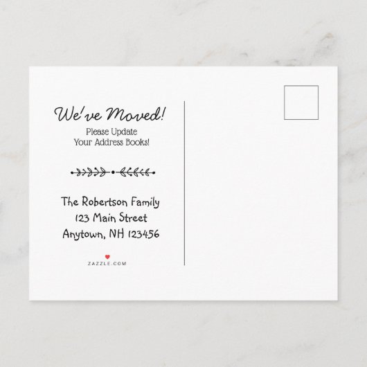 カットコージーキャビンインザウッズニューホーム 案内ポストカード (裏面)