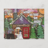 カットコージーキャビンインザウッズニューホーム 案内ポストカード (正面)