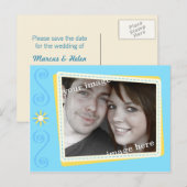 カットスクラップブック日付の保存ポストカード招待状 案内ポストカード (正面/裏面)