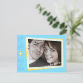 カットスクラップブック日付の保存ポストカード招待状 案内ポストカード (スタンド正面)