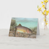 カットスロートのロゴ カード (黄色い花)