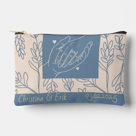 カットソーパーソナライズされたバッグ アクセサリーポーチ (正面)