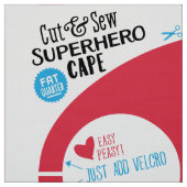 カットソーSuperhero Cape - おもしろいDIY - Red Star ファブリック (見本)