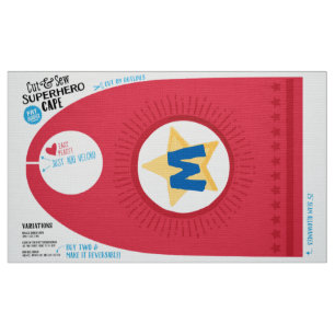 カットソーSuperhero Cape - おもしろいDIY - Red Star ファブリック