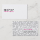 カットタイプフェース(《写真》ぼけ味) 名刺 (正面/裏面)