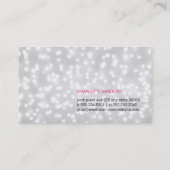 カットタイプフェース(《写真》ぼけ味) 名刺 (裏面)