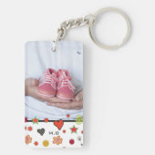 カットドカラフルルズカスタム2枚写真 キーホルダー (裏面)