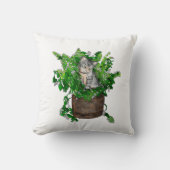 カットニップかわいい子猫ポット クッション (正面)