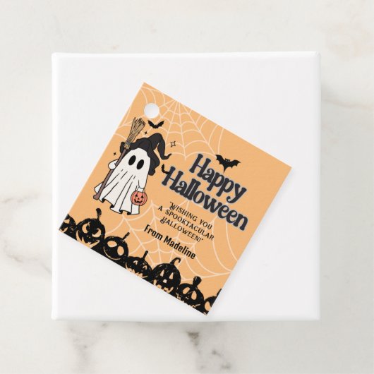 カットパンプキンカービングハロウィーンギフトラベル フェイバータグ (インサイチュ)