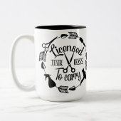 カットパーソナライズされたの許可を受けたヘアスタイリスト ツートーンマグカップ (左)