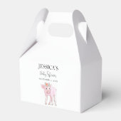 カットピギー水の色ベビーシャワーボホガール フェイバーボックス (裏面サイド)