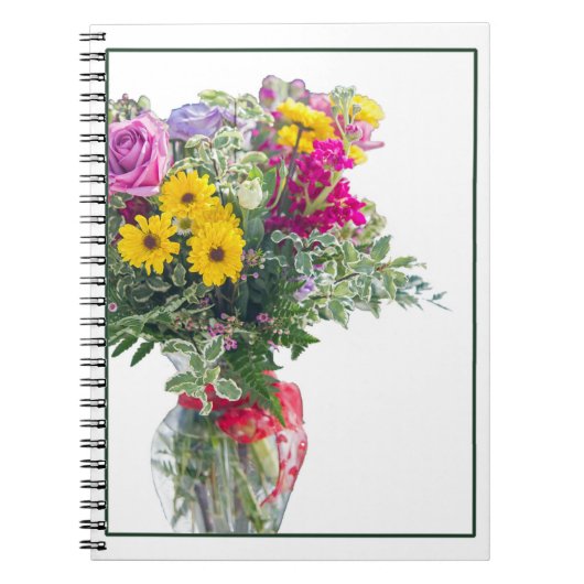 カットフラワーの花束 ノートブック (正面)