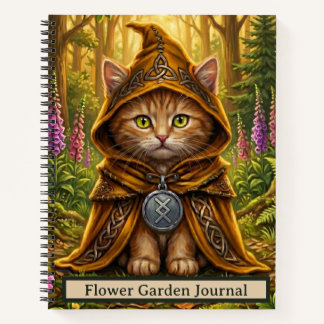 カットフラワーガーデンジャーナル 植物学 猫ノート ノートブック