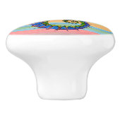 カットブライトサンセットカラーアートズシーホース セラミックノブ (側面)