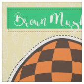 カットブラウンキノコ – 簡単DIYプロジェクト ファブリック (見本)