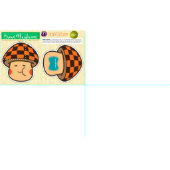 カットブラウンキノコ – 簡単DIYプロジェクト ファブリック (タイル)