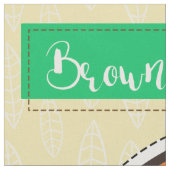 カットブラウンキノコ – 簡単DIYプロジェクト ファブリック (クローズアップ)