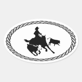 カットホースユーロスタイル 楕円形シール