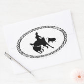 カットホースユーロスタイル 楕円形シール (封筒)