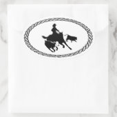 カットホースユーロスタイル 楕円形シール (バッグ)