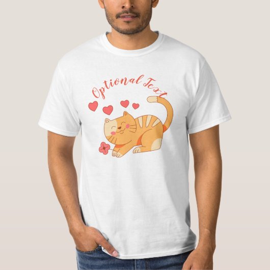 カットラブオレンジ虎猫キッテン   Tシャツ (正面)
