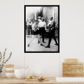 カットラー対ジョンソンボクシング一致1914 ポスター (キッチン)