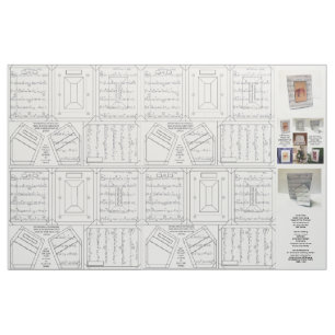 カット及び縫製シート音楽フレームピンオーナメント布 ファブリック