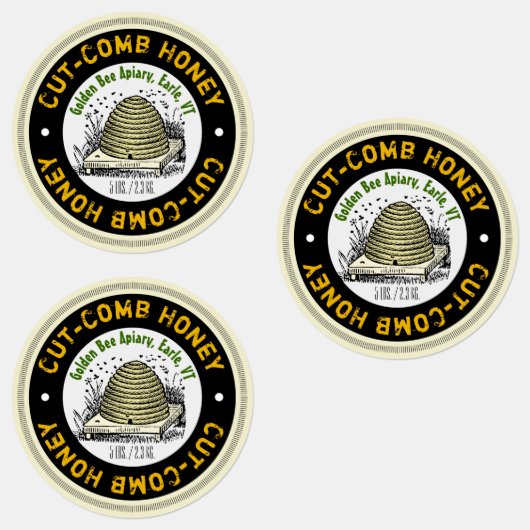 カット櫛蜂蜜コンテナ製品ラベルセット ラベル (グループ)