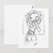 カット歯ピック ポストカード (正面/裏面)