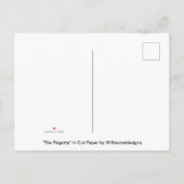 カット紙の「レガッタ」 インビテーションポストカード (裏面)