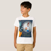 カット紙カスタムアートクラウン写真ゲストオブオナー Tシャツ (正面フル)